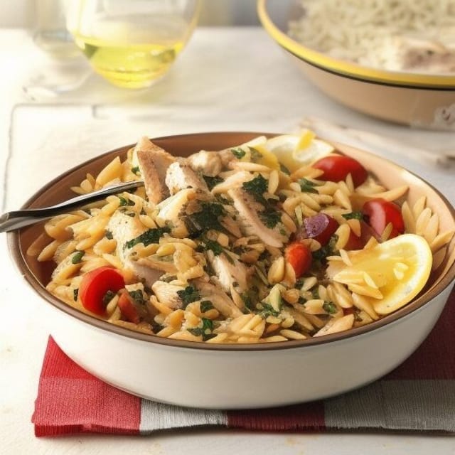 Mediterranean Chicken Orzo