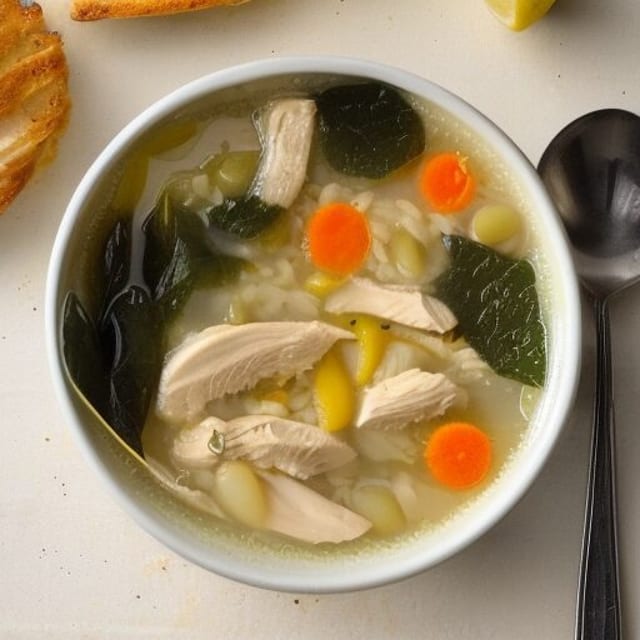Lemon Chicken & Rice Soup